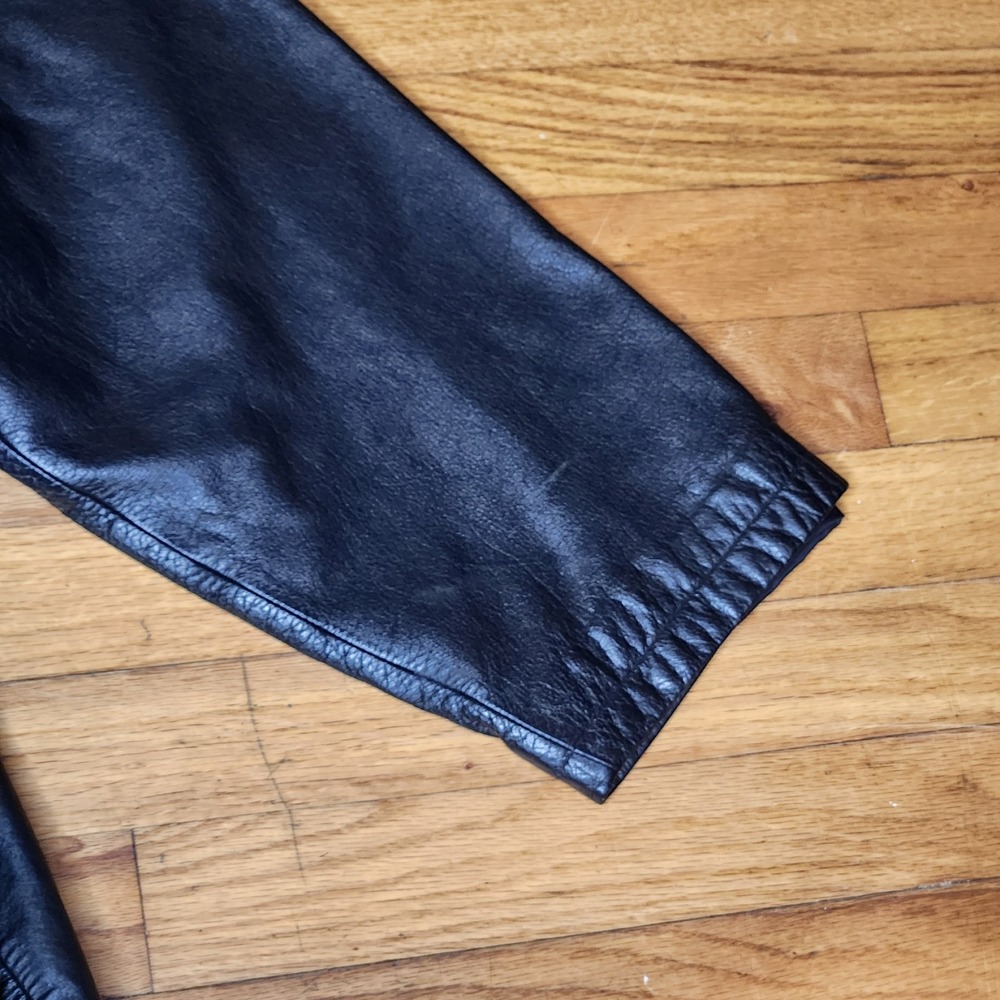 Vintage Wilsons M.Julian Leather Jacket Mens 3XL Black Full Zip Biker Pockets - Picture 6 of 16